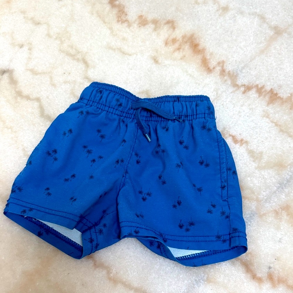 Carter's Blue Shorts with Palm Print